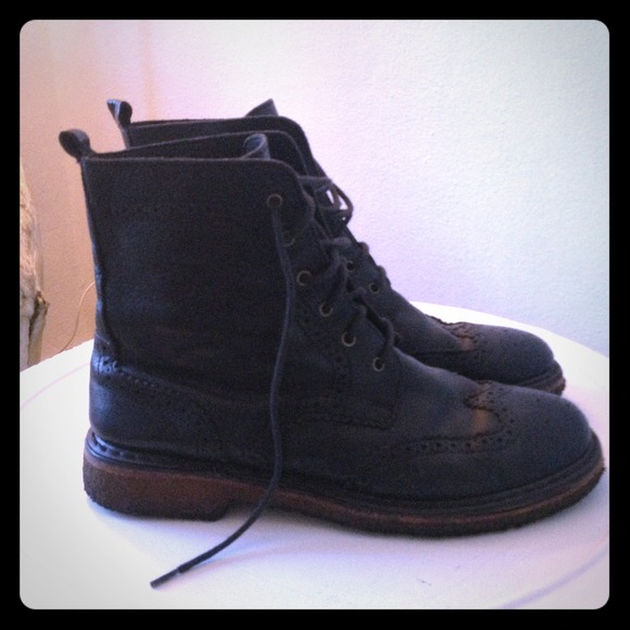One of a kind! Genuine leather size 8 boots