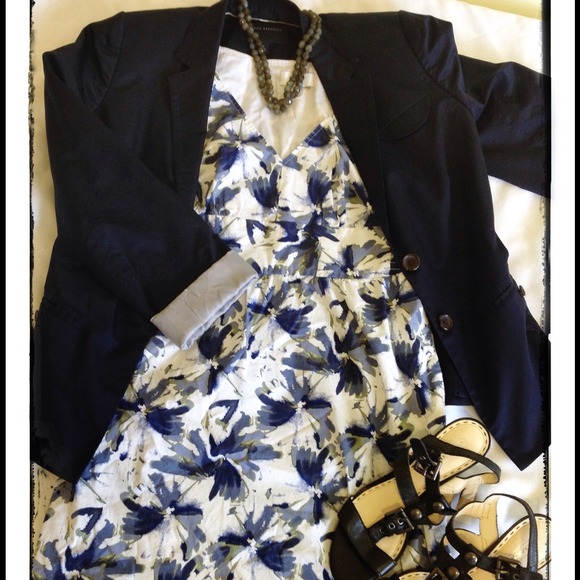 🌻Reserved for Deja🌻Ann Taylor Loft navy dress