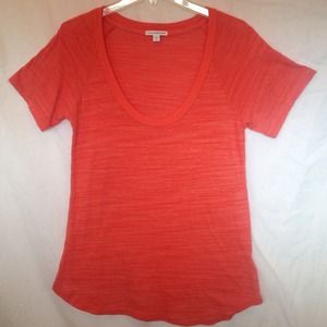 🔴SOLD🔴JAMES PERSE Orange T-Shirt with White