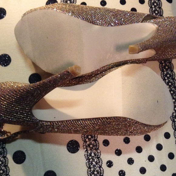 Madden Girl Gold Multi Stiletto Sz 10 - Picture 4 of 4