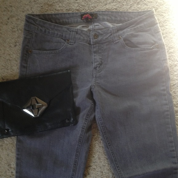 Grey denim skinnies