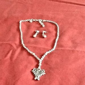 Brighton necklace and earrings