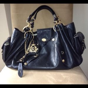 Authentic Juicy Couture black leather purse