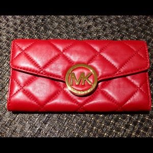 Red MICHAEL KORS wallet