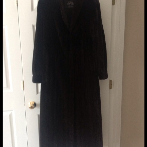 Full length black mink coat.  appraised $10,000.