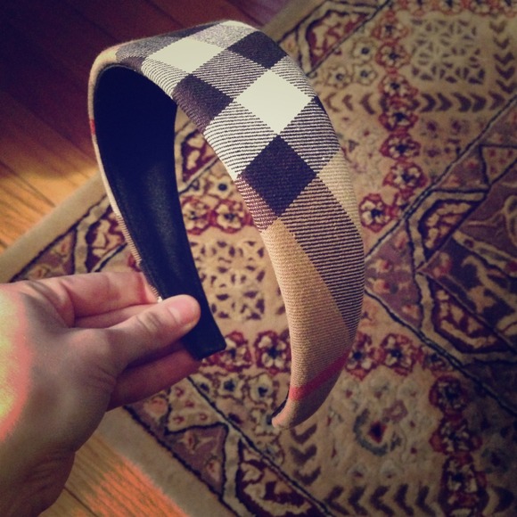 Burberry camel check headband