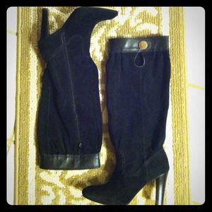 *ON HOLD* Michael Kors Black Suede Harness Slouch