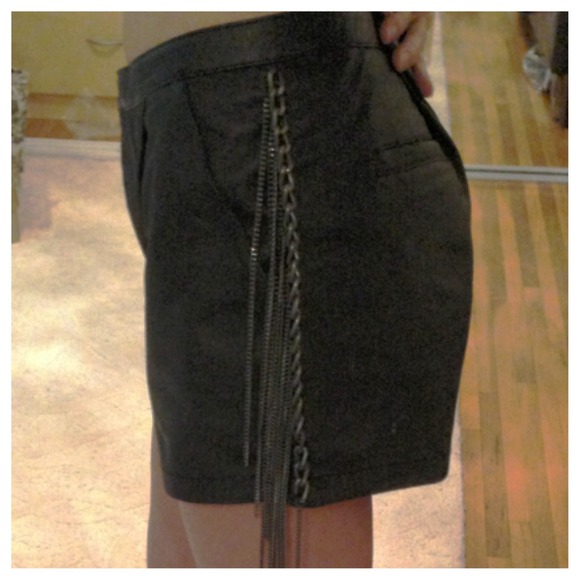 ***HOST PICK*** leather shorts with chain fringe - Picture 4 of 4