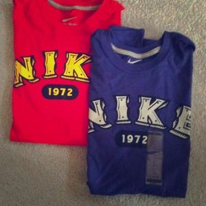 Two men nike t-shirts