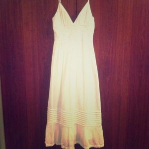 White BCBG Paris summer maxi