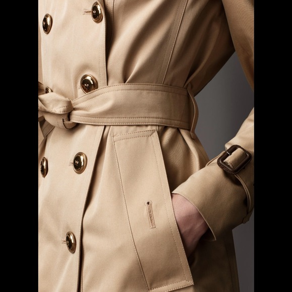 BURBERRY Long Cotton Gabardine Trench💯% Authentic - Picture 3 of 4