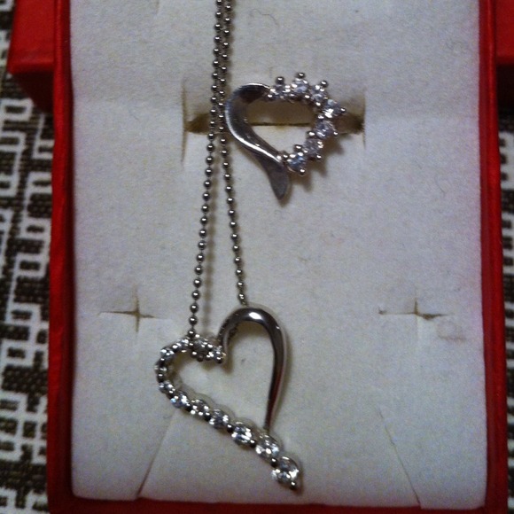 925 sterling silver jewelry necklace and ring