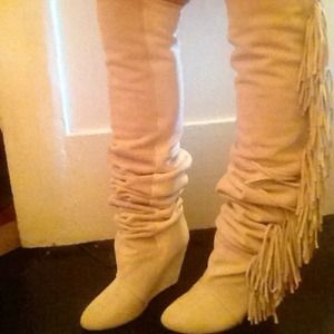 Isabel Marant Fringe Boots thigh high version