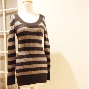 Striped sweater dress