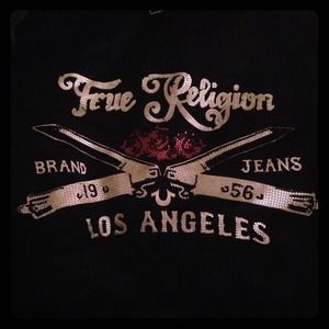 **SOLD** Black True Religion Hoodie