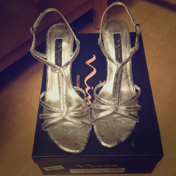 Silver dressy heels!