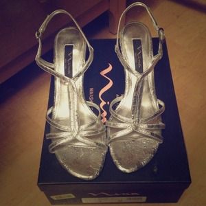 Silver dressy heels!