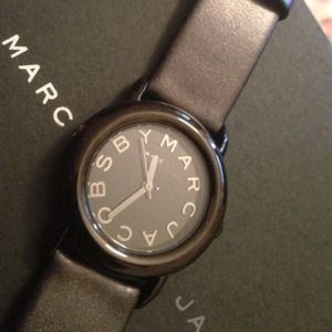 💢sold💢Marc Jacobs black leather watch