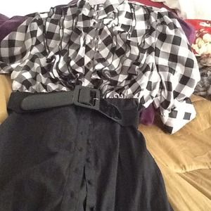 3pc bundle jacket dress mask