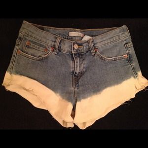 Custom Bleached Levi's Shorts (size 6)