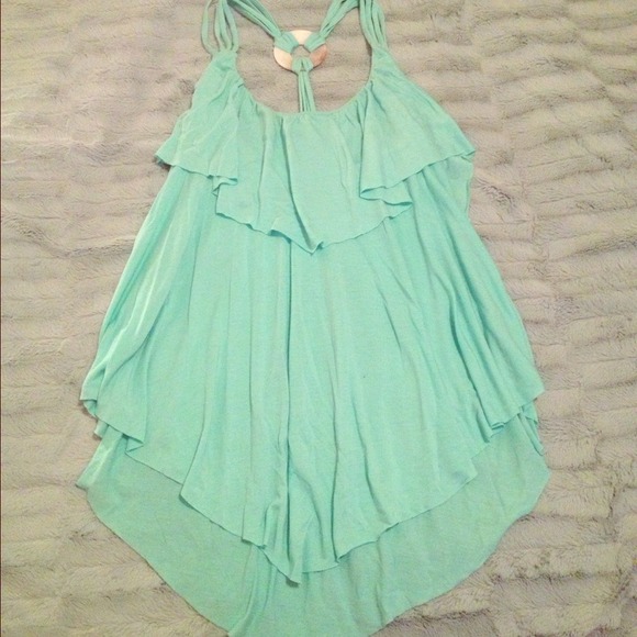 💜💜TRADED with misskilajay💜💜 Teal layered top