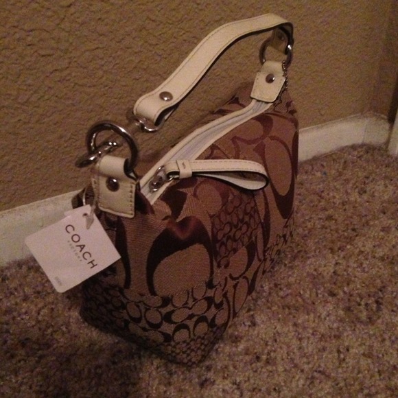 COACH Soho signature patchwork top handle pouch - Picture 2 of 3