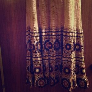 Free People Crocheted Maxi Skirt