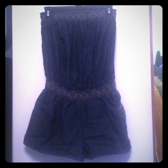 Blue jean romper