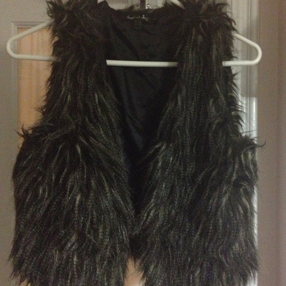 Faux fur vest