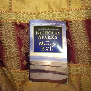 A Nicholas Sparks book "message in a bottle"