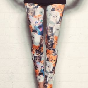PREORDER Cat Print Leggings