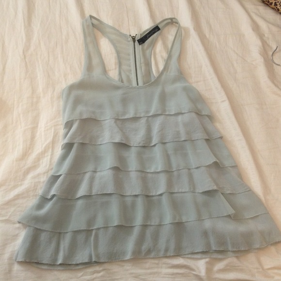 Patterson J. Kincaid Ruffle Top XS