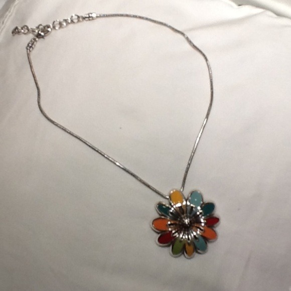 Brighton colorful flower necklace.
