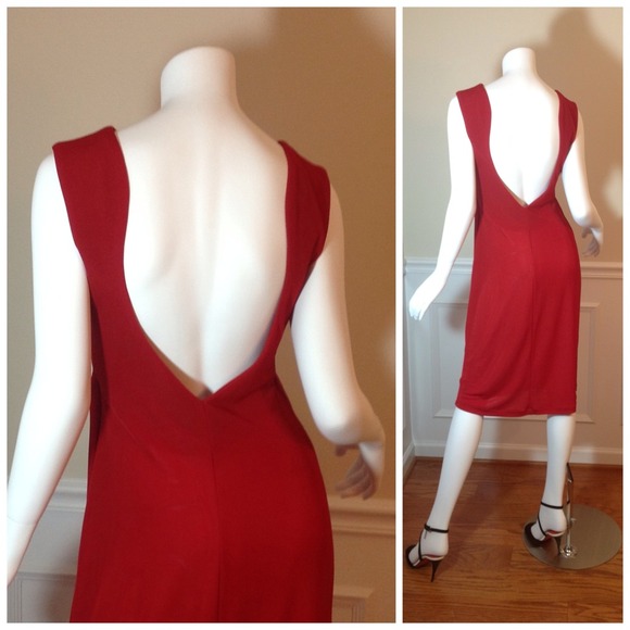 Ronen Chen Dresses & Skirts - Reserved Ronen Chen Red Backless Sheath