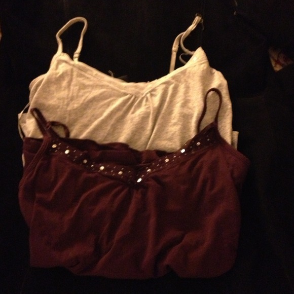 2 Express  cami  with bead sequins embellishments