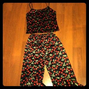 Velvety pajama set