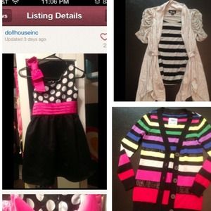 Dress, sweater, blouse