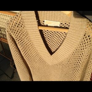 Reduced💥Michael Kors loose knit shimmer sweater