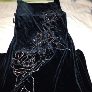 Long velour night dress...