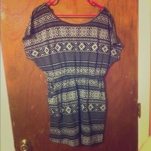 Black and white tribal dress RESERVED✨✨✨✨