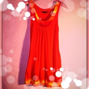 Beautiful Long Bright Orange Express Shirt