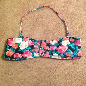 F21 floral bathing suit top :)