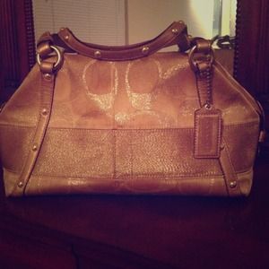 Gold COACH Purse (guaranteed authentic)