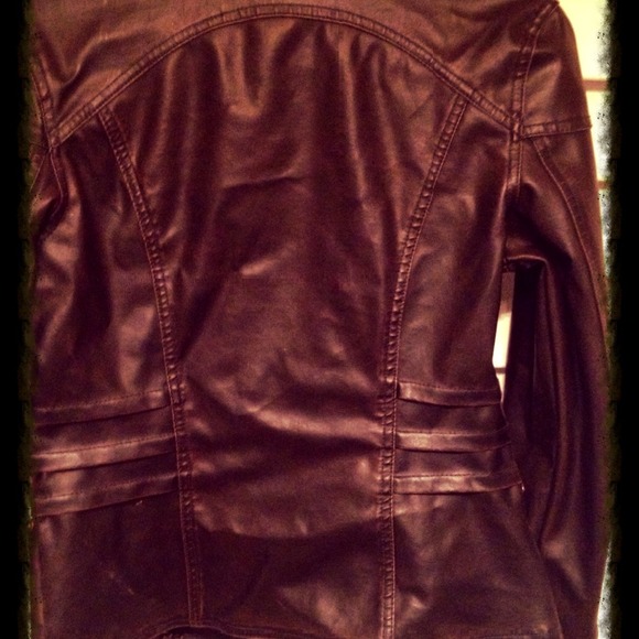 🎀Faux Leather Jacket - Picture 3 of 4