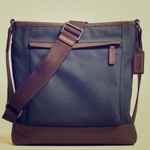 💌Sold💌 NWT Coach Men Camden Canvas Zip top