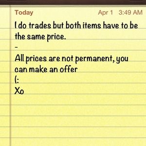 I do trades and all prices are not permanent