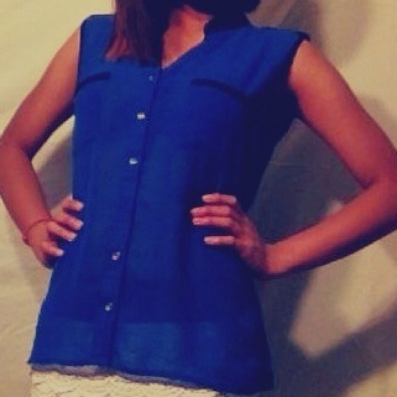 Navy Blue Army Blouse