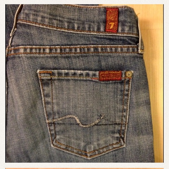 7 for all mankind size 25 jeans