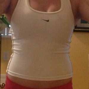 White Nike work out top perfect condition