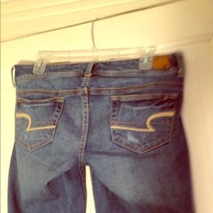 SOLD!! American Eagle size 6 boot cut denim